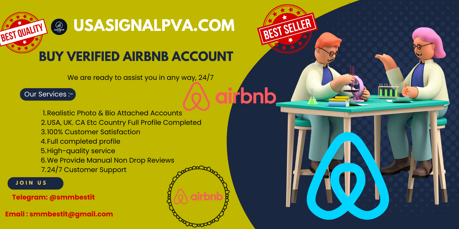 Buy Airbnb account at cheap price