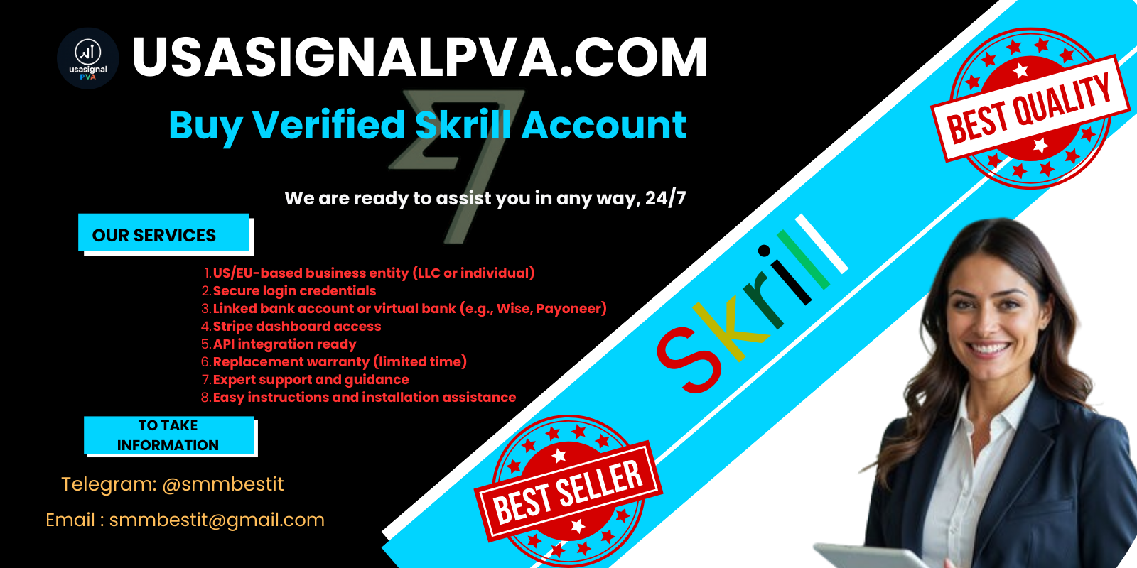 Buy the best Skrill account