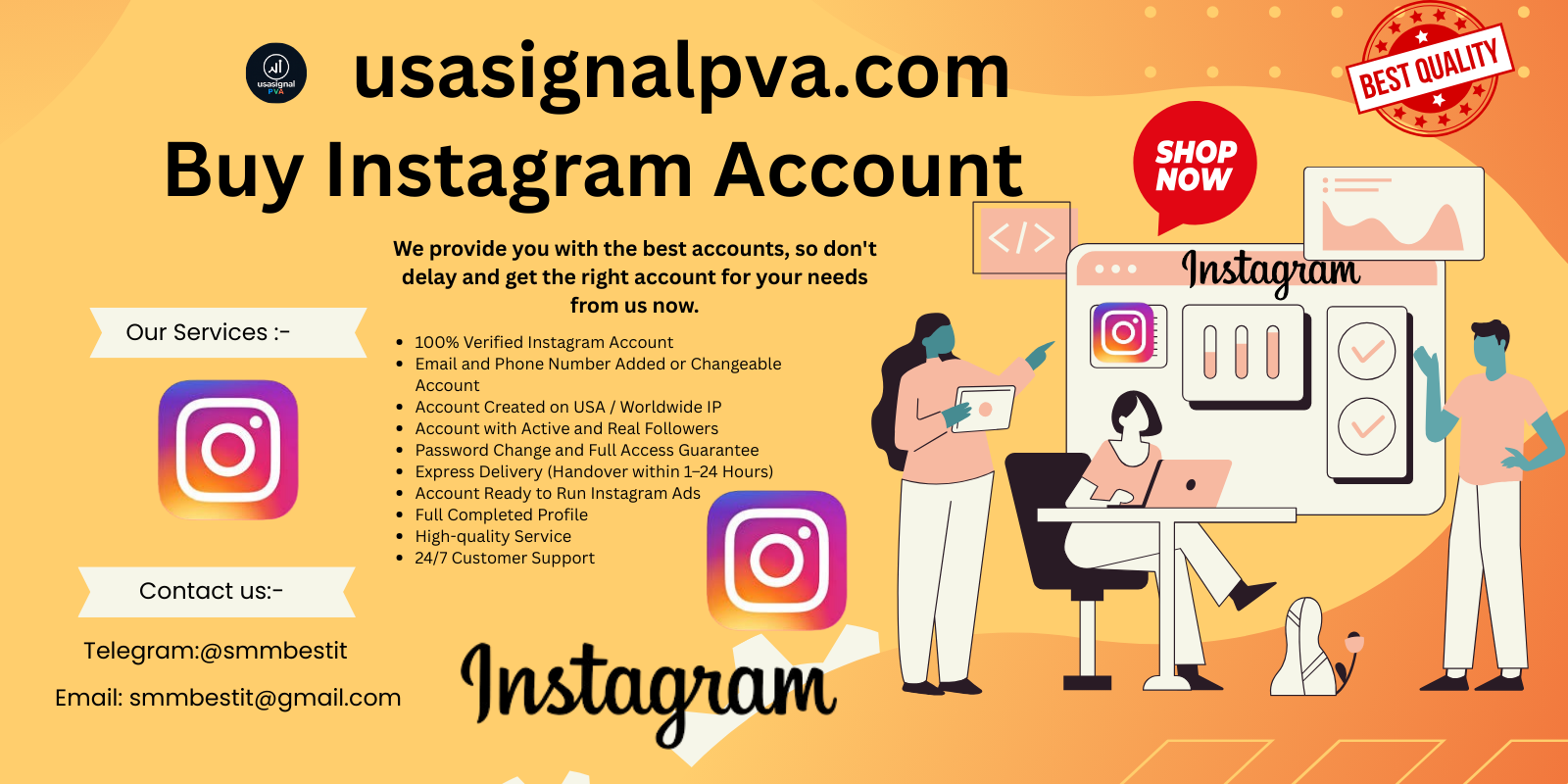 Buy the best Instagram accounts