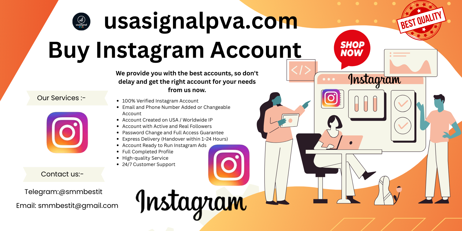 Get an Instagram account at a cheap price