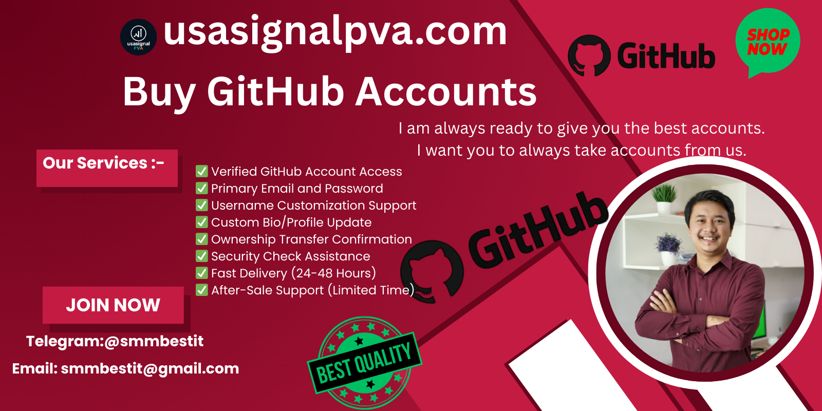 Buy Safe GitHub Verified account