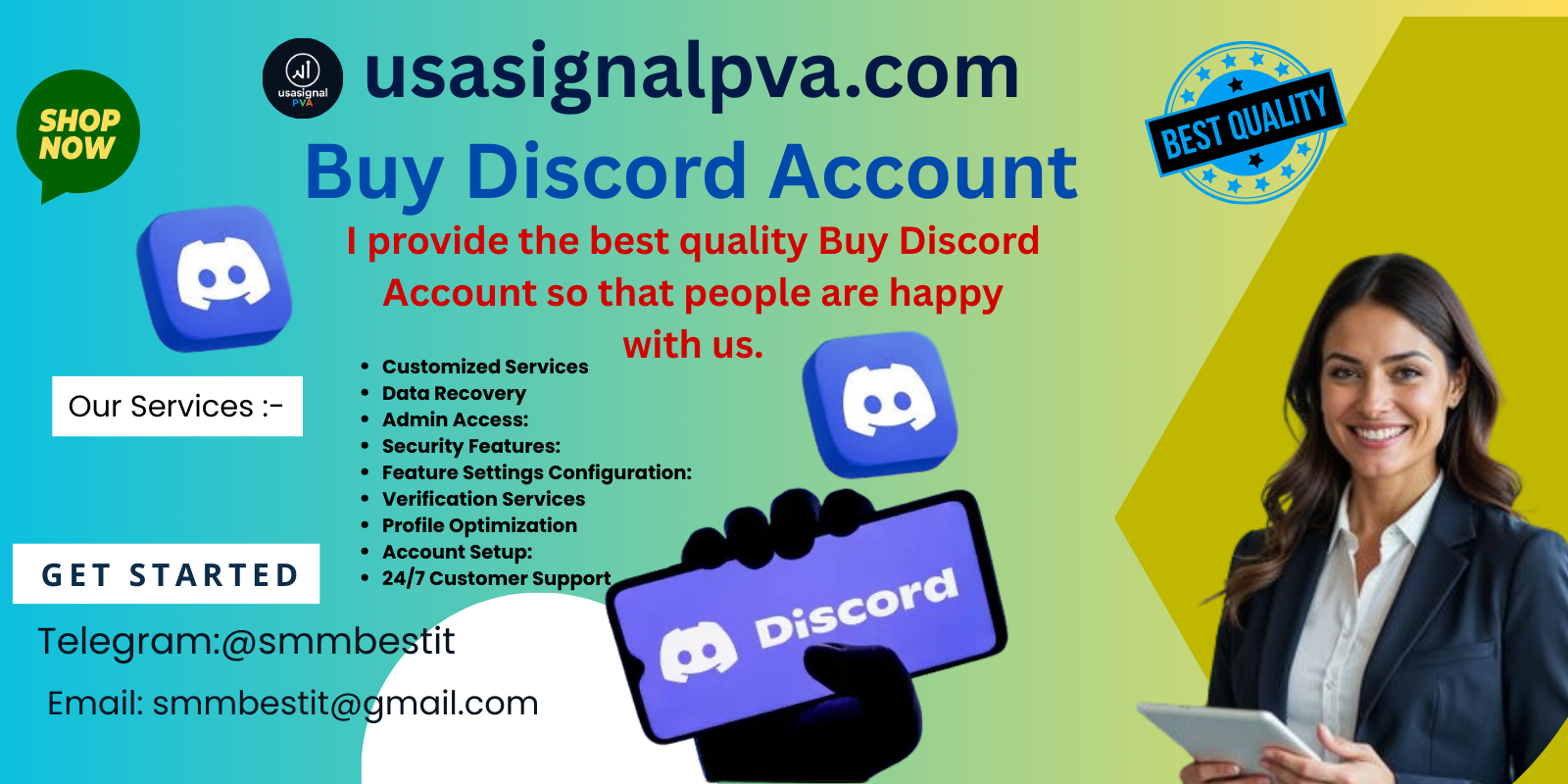 Buy Discord Account - USA Signal PVA